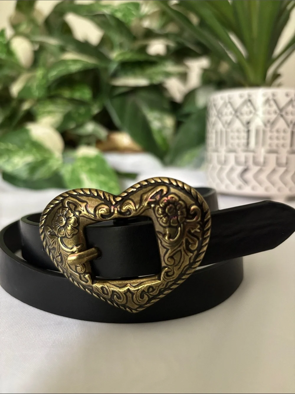 Heart Buckle Belt
